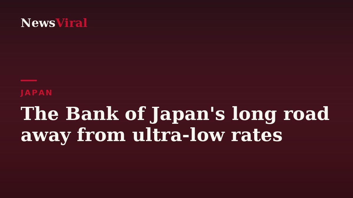 The Bank of Japan's long road away from ultra-low rates — NewsViral