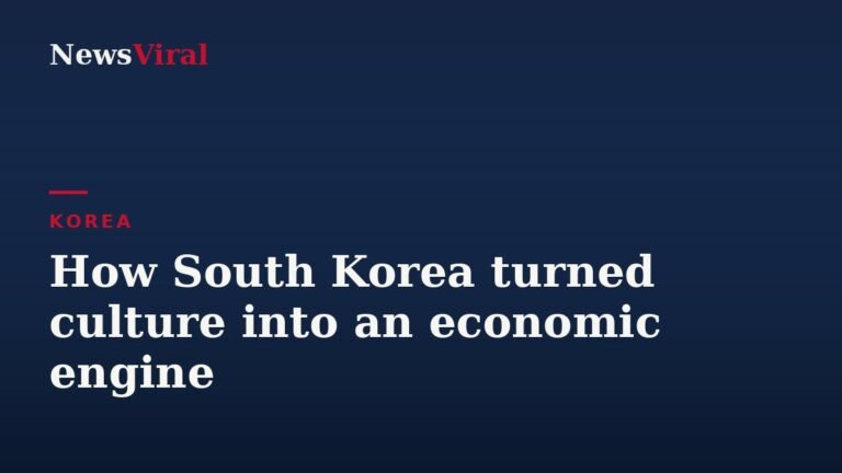 How South Korea turned culture into an economic engine